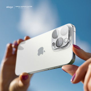 <elago> iPhone 16/15 Plus/Pro/Pro Max鋼化9H玻璃全包覆 鏡頭保護貼 現貨 正品