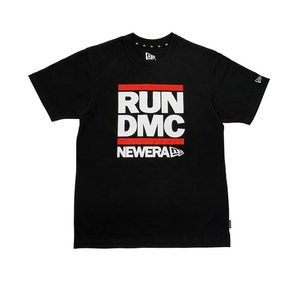 【New Era】聯名T Shirt RUN DMC 復古 嘻哈 黑 經典Logo【ANGEL NEW ERA】