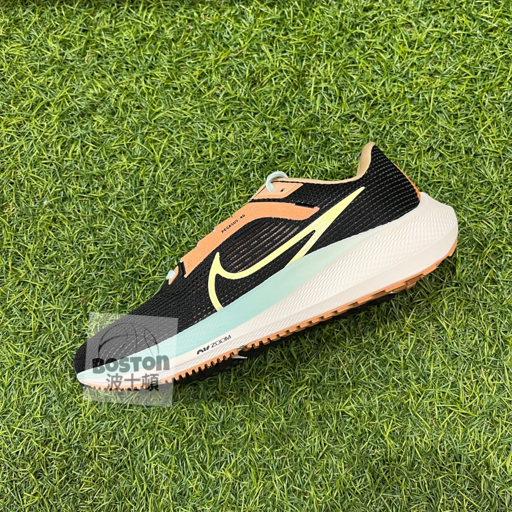 Nike AIR ZOOM PEGASUS 40 男鞋 運動鞋 慢跑鞋 小飛馬 氣墊 柔軟 避震 黑橘FQ6852081