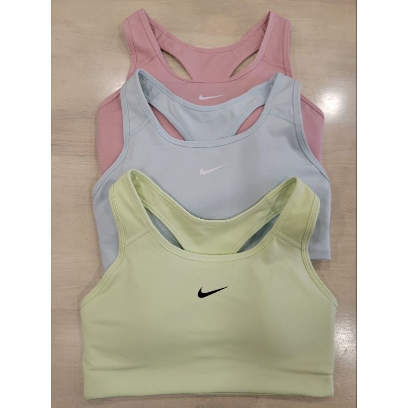 💗衣櫃超值出清！[正品] NIKE 運動內衣 立體bra內襯 螢光綠/淺粉/淺藍 M號 160/84A