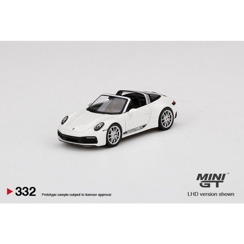 1/64 mini gt 保時捷 Porsche 911 Targa 4S White 白 敞篷 332 吊卡