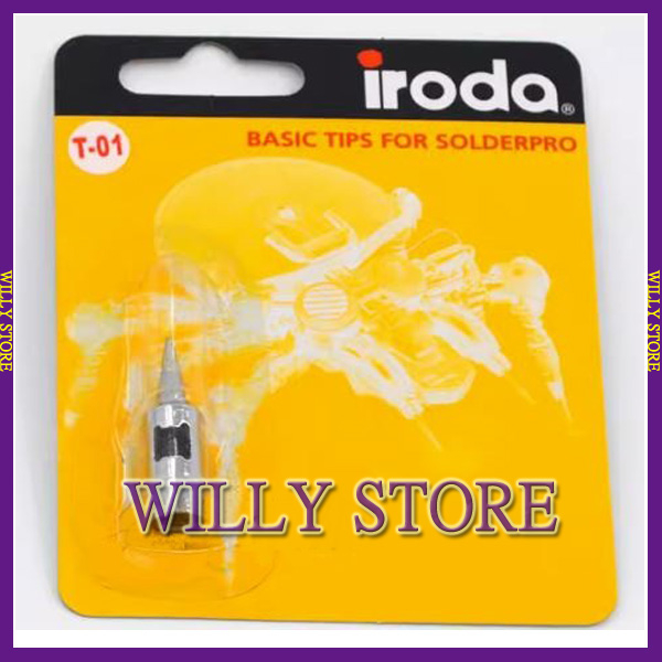 【WILLY STORE】iroda 愛烙達 烙鐵頭 T-01 1mm 尖型 瓦斯焊槍 專業用瓦斯烙鐵頭 PRO-50