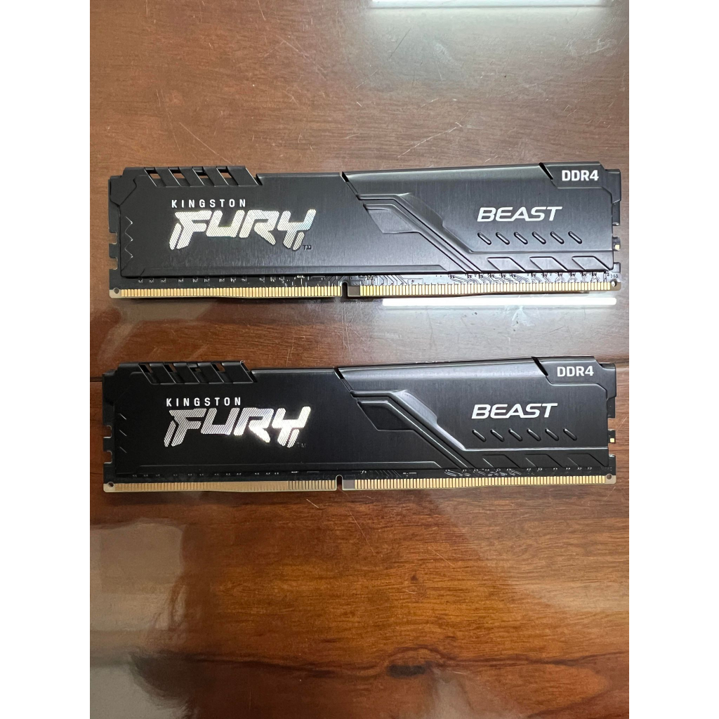 【Kingston金士頓】FURY Beast 獸獵者32G (16G*2) DDR4-3200 原廠終身保固 二手良品
