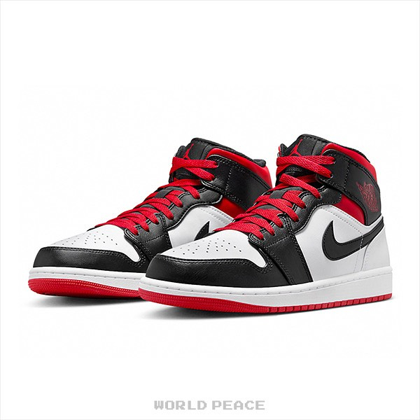 GOSPEL【Air Jordan 1 Mid "Black Toe"】黑腳趾 黑紅白 中筒 男鞋 DQ8426-106