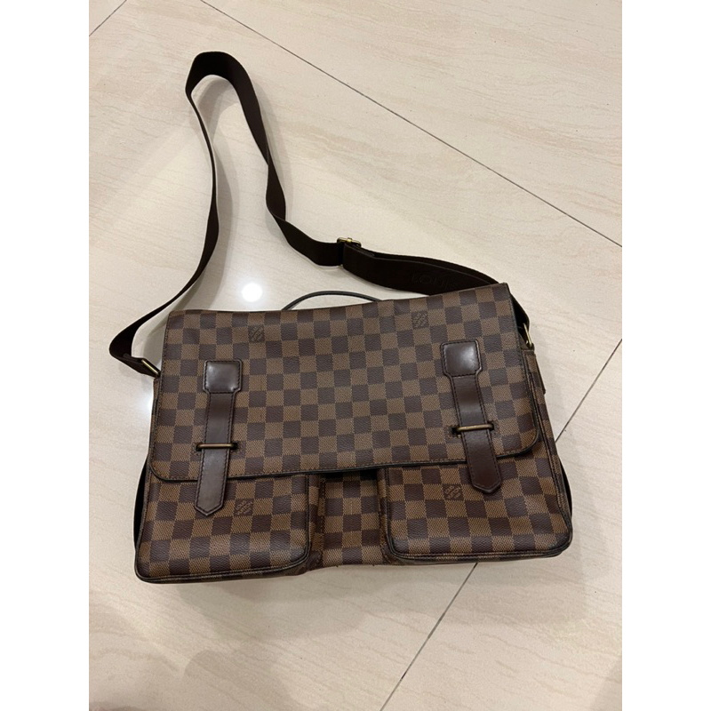 Louis Vuitton LV N42270 棋盤格紋郭富城包 二手真品