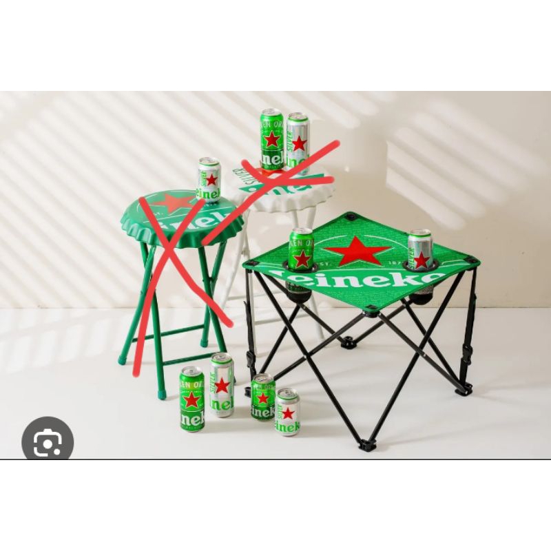 ✨現貨 ✨海尼根 🍺星潮 折疊桌⛺ 外出綠營 好收納⛱️