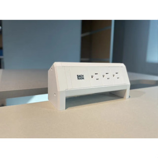 億嵐《瘋椅》電動升降桌配件 BACHMANN Desk1 桌上型插座(白色)延長線 移動式插座(無需挖孔)
