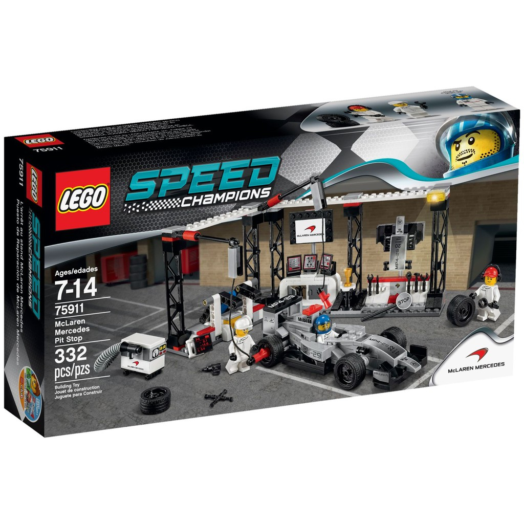 全新 未拆 正版 LEGO 樂高 75911 McLaren Mercedes Pit Stop 麥拉倫 F1 已絕版