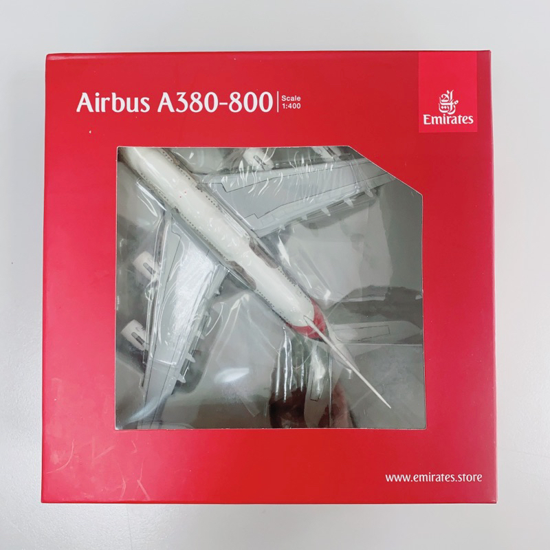 【阿聯酋航空Emirates】A380-800 限量紀念款飛機模型1/400 (全新)