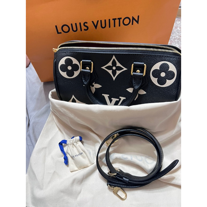 LV Speedy25熊貓色，全新剛從專櫃抱出