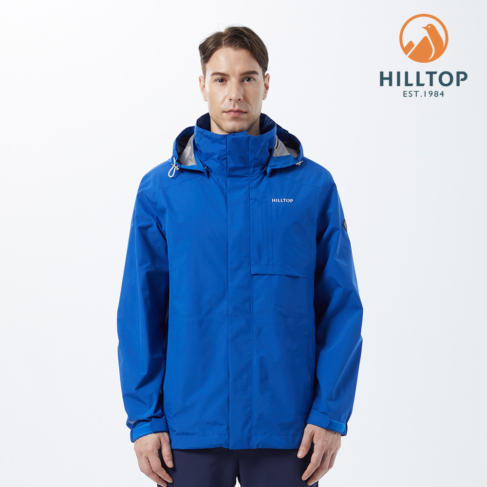 【HILLTOP山頂鳥】 GORE-TEX® 男款2.5L防水透氣外套 藍｜PH22XMZ2ECE1