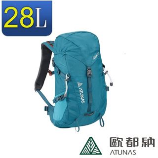 《ATUNAS 歐都納》HIKE網架式透氣背包28L 墨綠 A1BPEE03(後背包/健行包/登山包/旅遊包/單車背包/