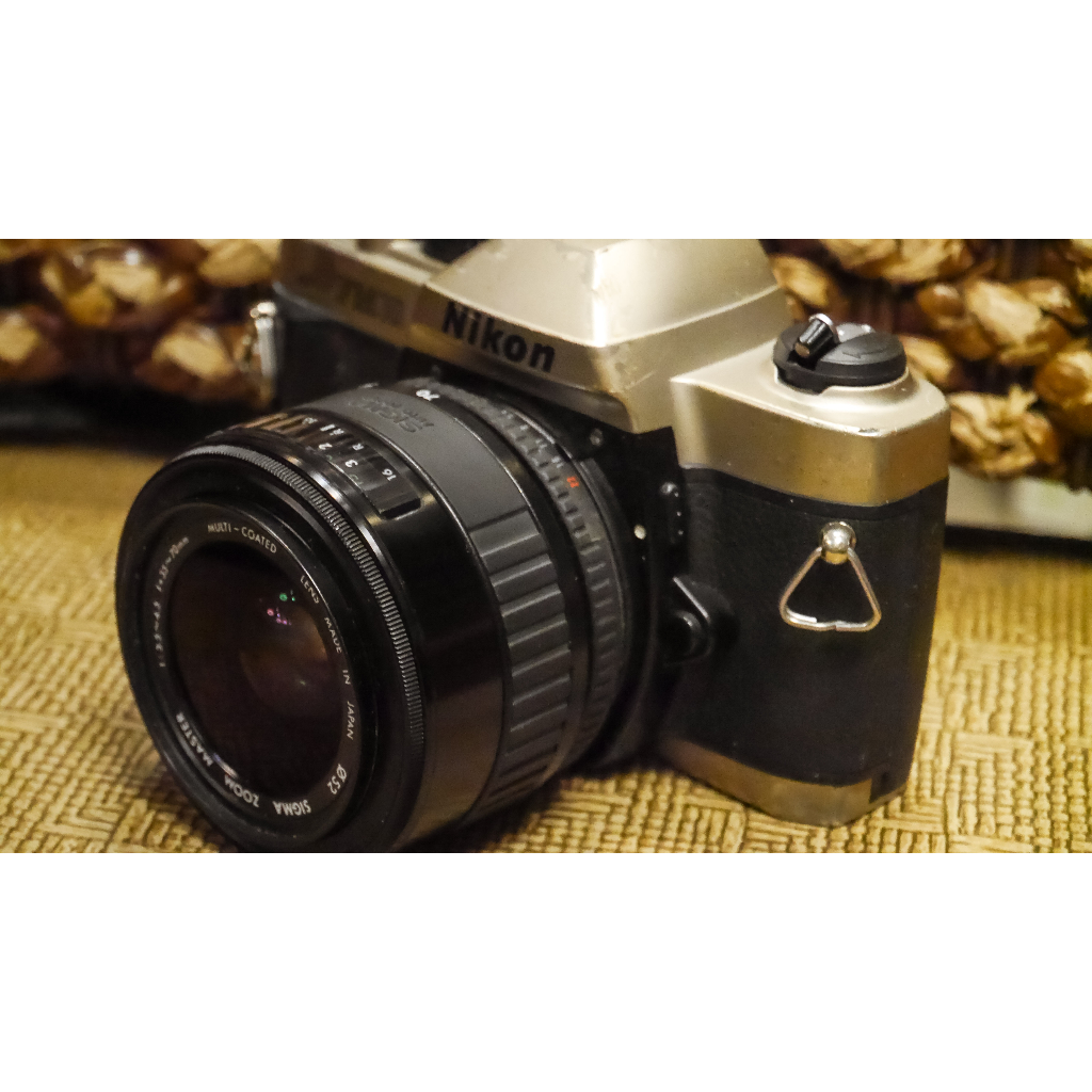 nikon fm10 底片相機 sigma 35-70mm變焦鏡 F卡口 附電池背帶 手動過片相機 MX fm2