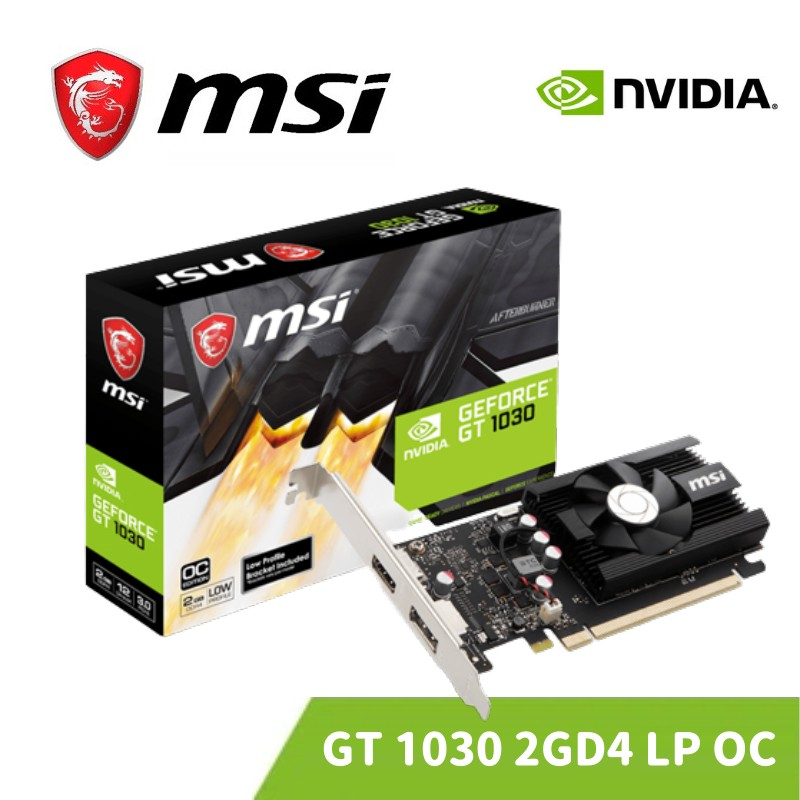 MSI 微星 GeForce GT 1030 2GD4 LP OC 顯示卡