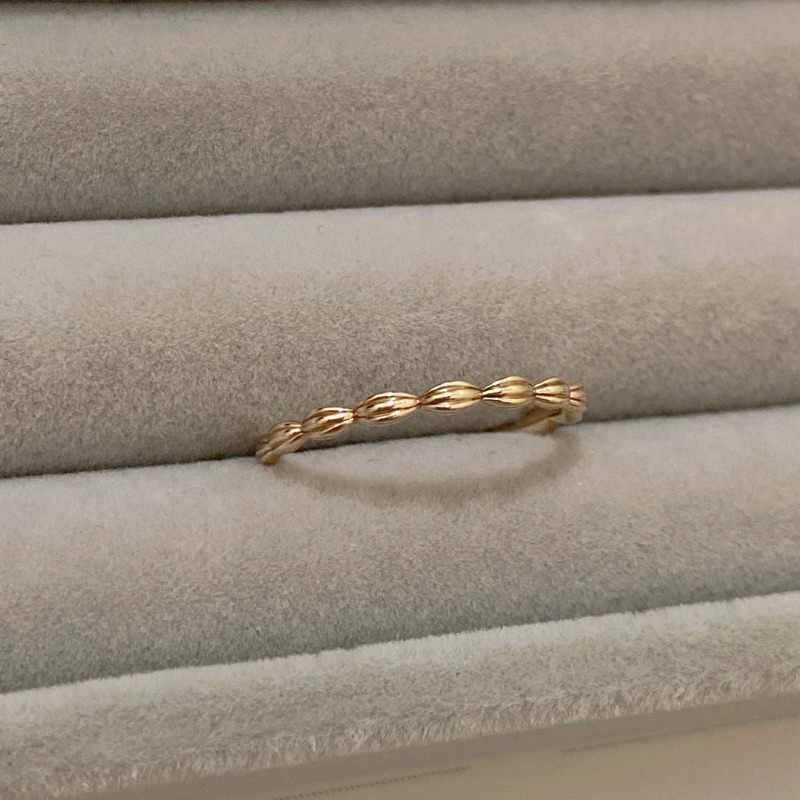 Rami 蕊米 金色稻穗戒指 10k 飾品 戒指 輕珠寶 日本