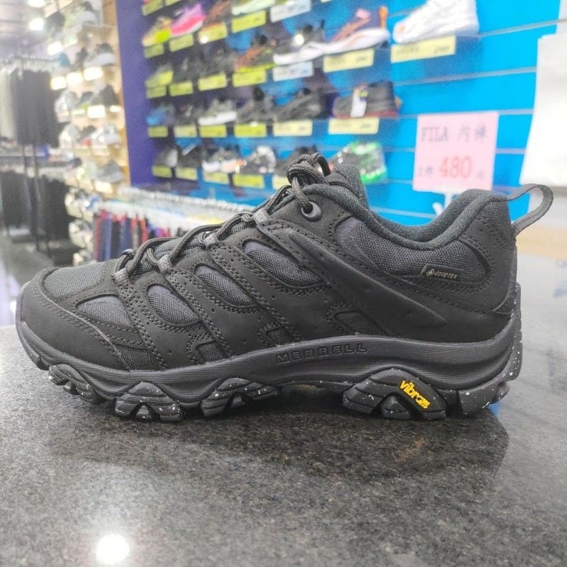 MERRELL MOAB 3 SMOOTH GTX 男款 防水 低筒 登山鞋 ML036361 黑色 黃金大底