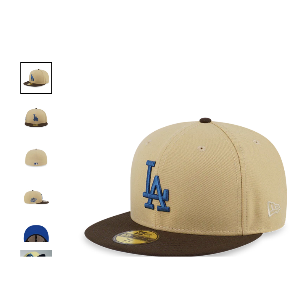 New Era x MLB LA dodgers Egypt 59Fifty 洛杉磯道奇維加斯黃金世界大賽98年全封帽