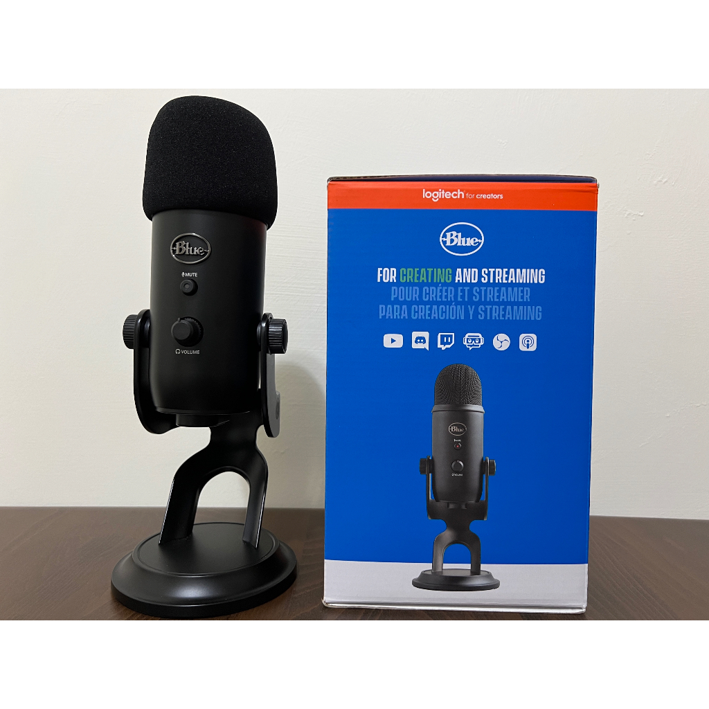 Blue Yeti 雪怪麥克風 含防噴罩 二手 2023年初購入