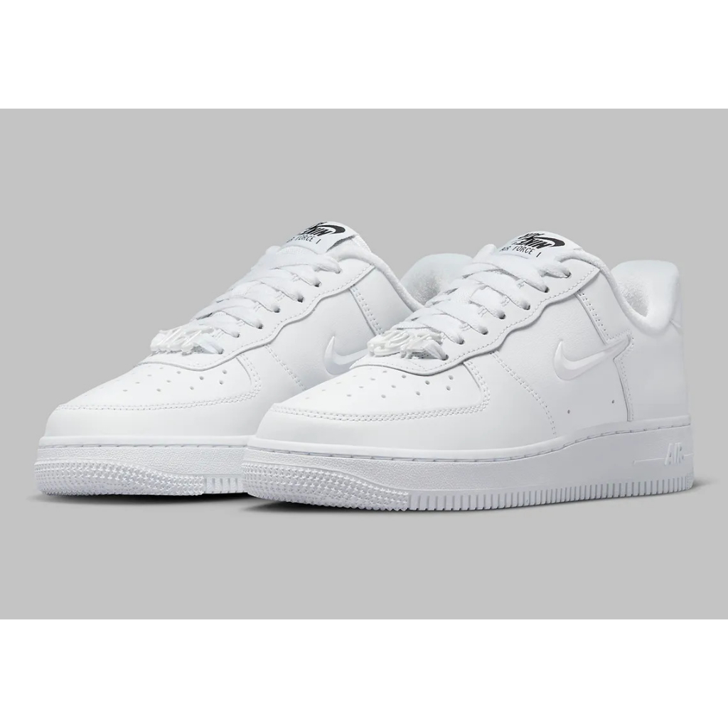 【EAT-SHOE】NIKE AIR FORCE 1 LOW JUST DO IT 全白 小勾 女 FB8251-100
