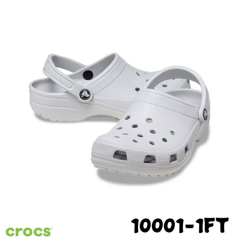 Crocs 卡駱馳 (中性鞋) 經典克駱格 大氣灰 灰色 10001-1FT