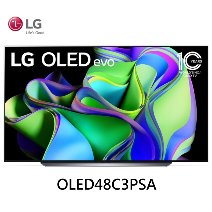 LG 樂金 OLED evo C3極緻系列 4K AI 物聯網智慧電視 2023 OLED48C3PSA【雅光電器商城】