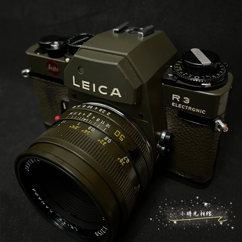 限時特賣 少見逸品 Leica R3 safari 軍綠色單機身 可選配50mm f2 OD橄欖綠紀念版 E55二代鏡