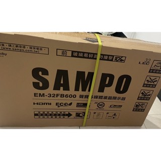 SAMPO聲寶 32型HD低藍光顯示器+視訊盒 EM-32FB600(安裝另計)