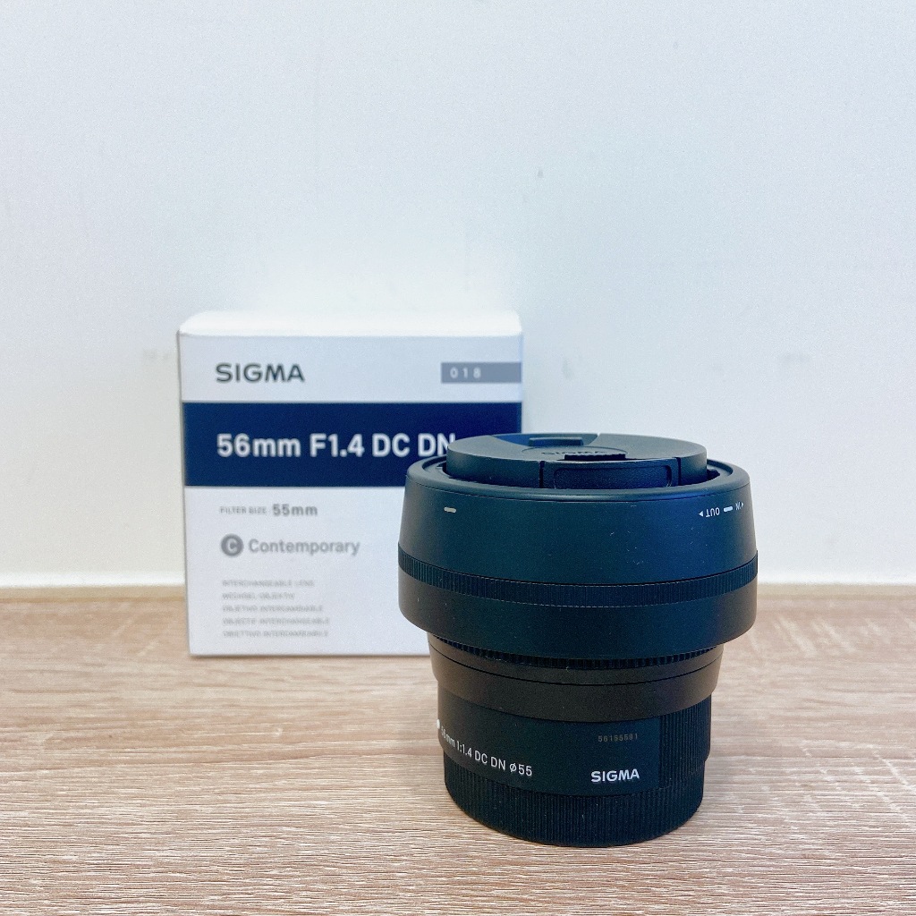 (Canon用M系列) SIGMA 56mm F1.4 DC DN鏡頭 二手 中焦距 遠攝 輕量 人像 大光圈 無反定焦