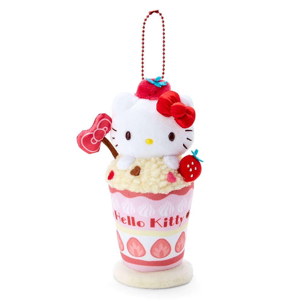 Sanrio 三麗鷗 冰淇淋芭菲系列 造型玩偶吊飾 Hello Kitty 068667