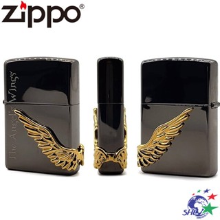 Zippo (ZP752) 日系經典 Angel Wing 天使之翼 黑冰金翅 / PAW-R3 詮國