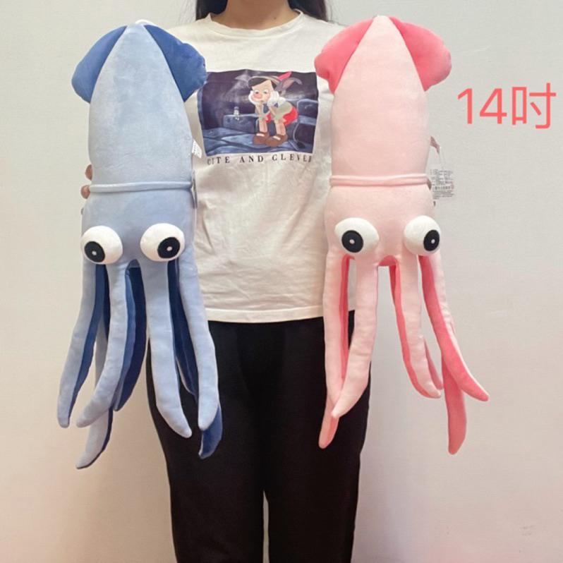 魷魚娃娃 玩偶 海洋生物 大魷魚 烏賊 章魚 水族館