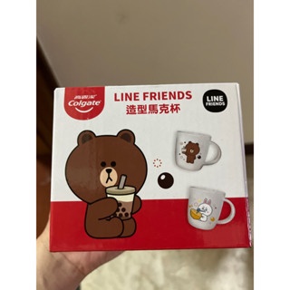 全新高露潔x line friends玻璃造型馬克杯 兔兔款