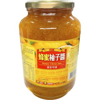 柚子茶 韓國 2公斤 蜂蜜柚子醬 冬季熱飲 業務用 三紅 【一海香】