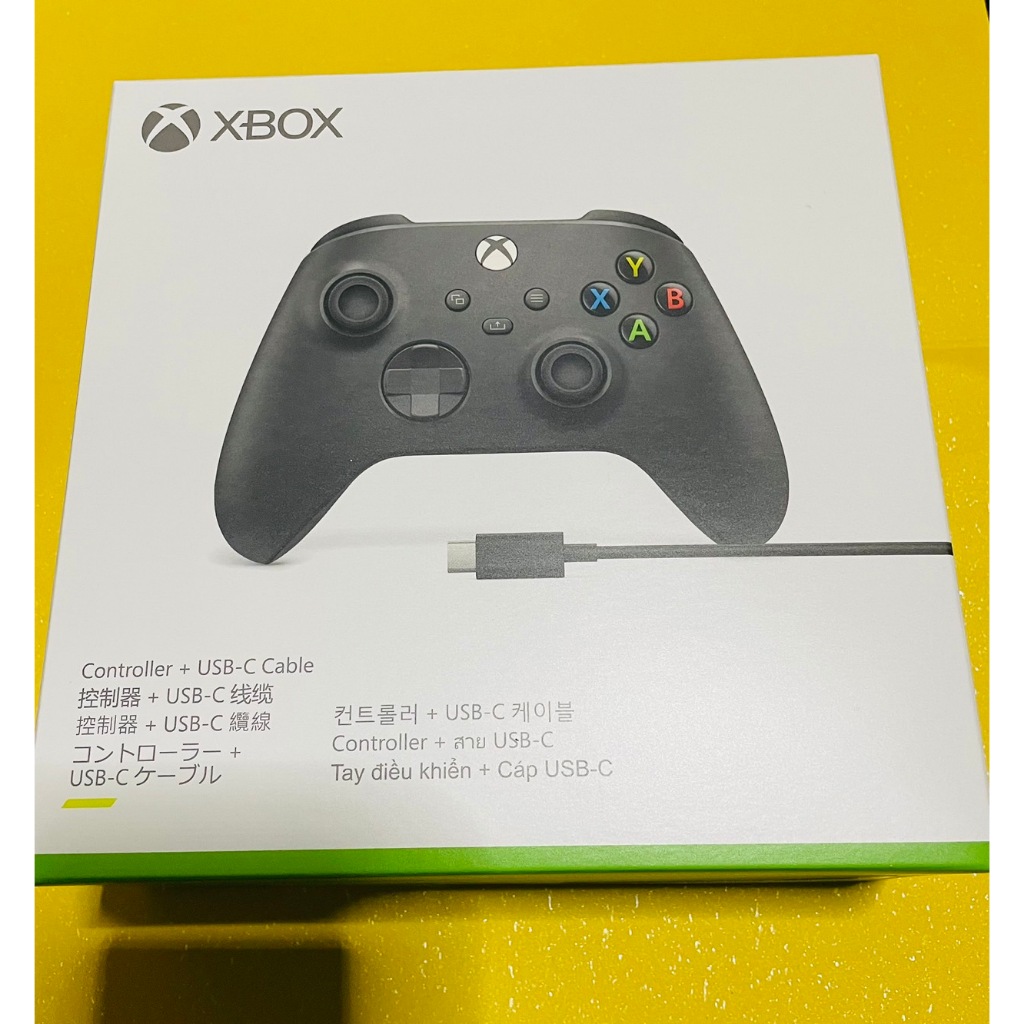微軟 Xbox 無線控制器 磨砂黑 + USB-C 線套組 1V8-00006 全新品