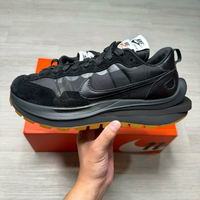 Nike x Sacai vaporwaffle 黑膠 11