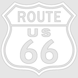 U.S. 66 ROUTE - 66-COST-WH 美國 66公路 防水 貼紙 車貼 安全帽貼 (白色) 化學原宿