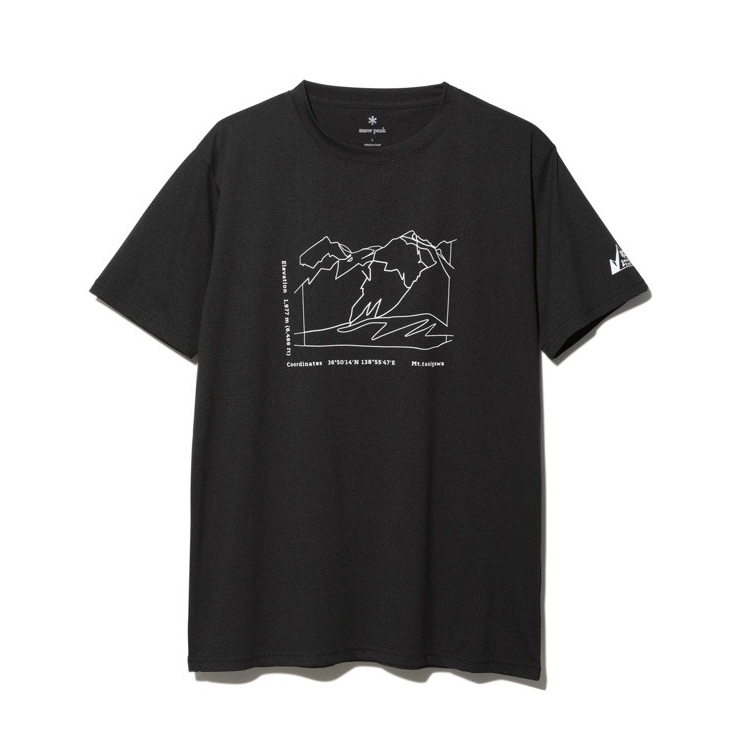 奇星  snow peak MofM 印花T恤 (短袖) 黑色 #MM4210-TS0202BK