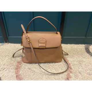 🇬🇧英國精品 BURBERRY／CAMBERLEY手提兩用包（柔沙色）