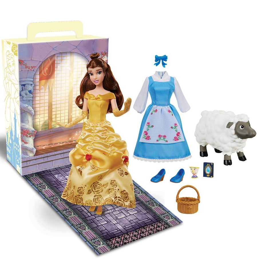 (現貨在台)美國迪士尼 貝兒公主 美女與野獸 亞當 禮物 公主 娃娃 玩偶 公仔 禮盒 燭台 禮物 情人節 節日