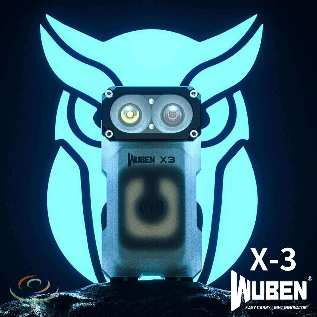 免運~(Gadgets Shop tw) WUBEN X3 Owl 700流明 貓頭鷹 轉角手電筒 EDC 紅白雙光源