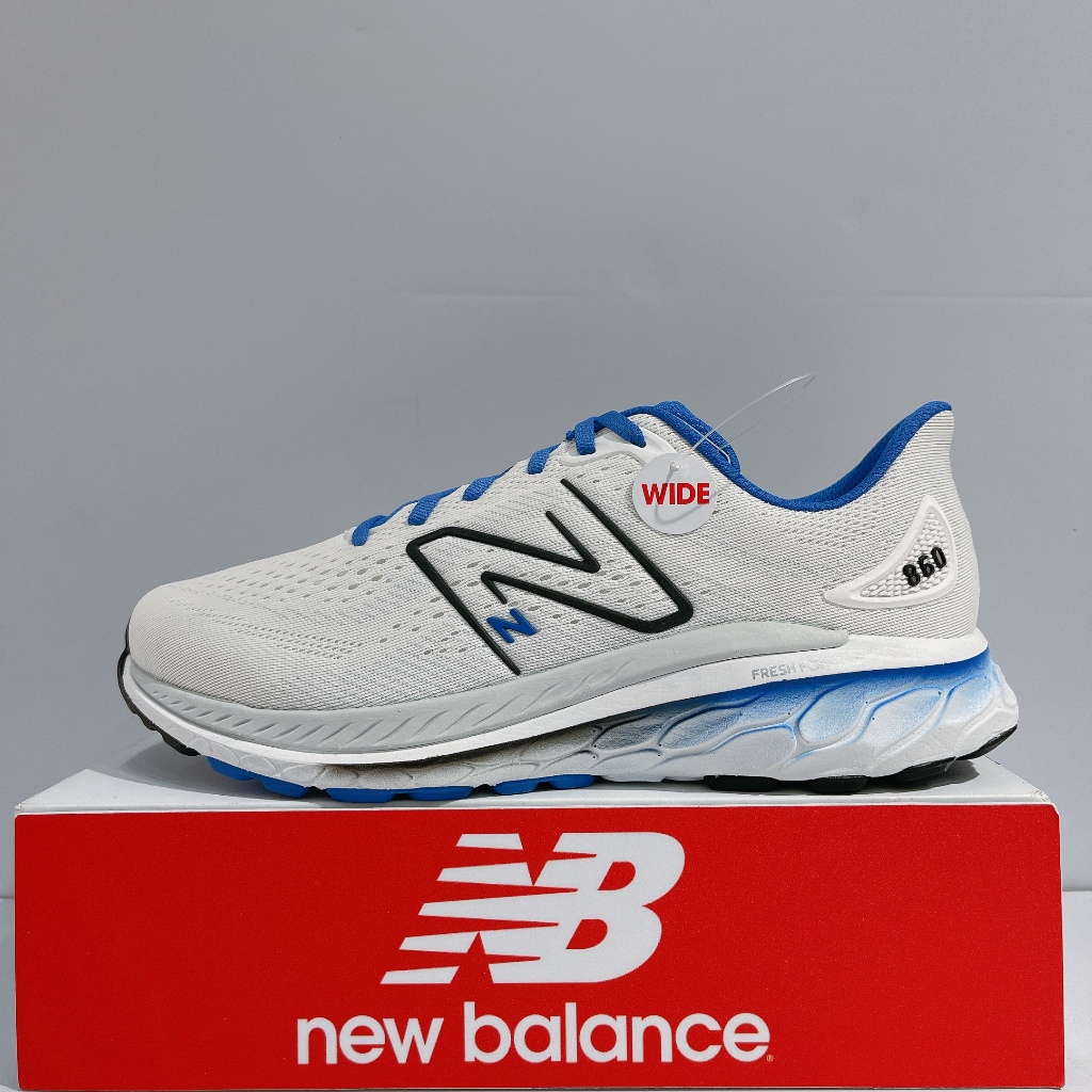 New Balance 860 Fresh Foam X 男生 白色 4E楦 緩震 運動 慢跑鞋 M860F13