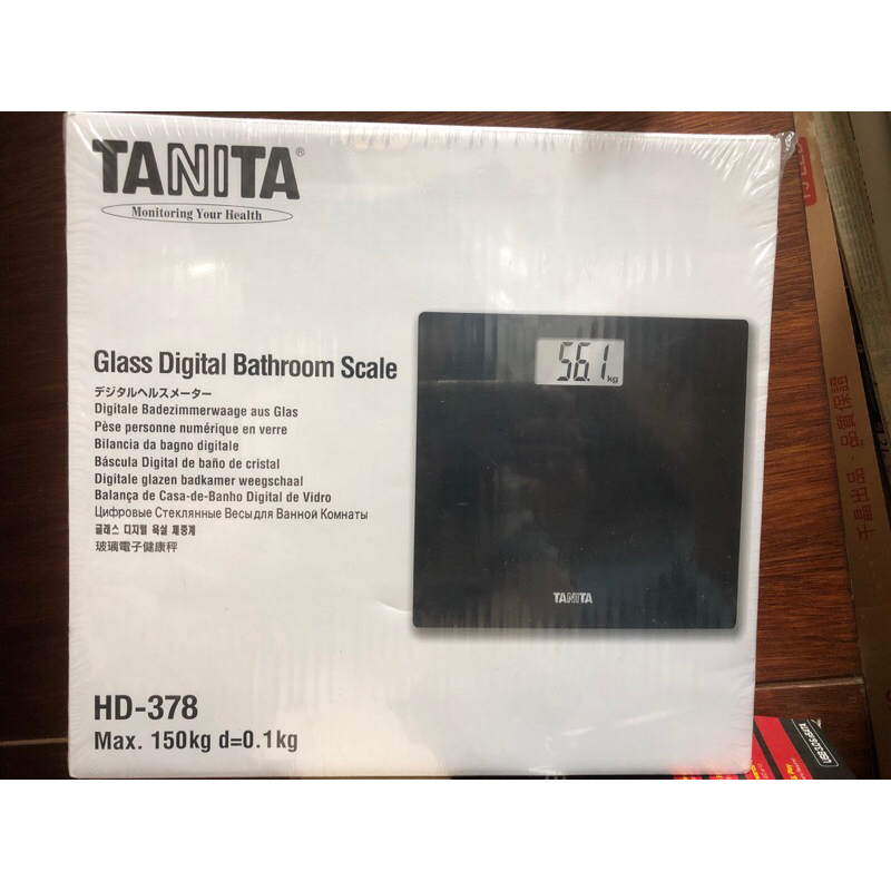 全新轉售 日本TANITA 玻璃電子健康秤 體重計 HD-378 時尚簡約 黑色