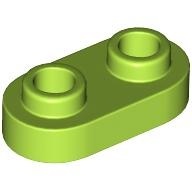 磚家 LEGO 樂高 萊姆綠色 Plate 1x2 Round 薄板 薄片 平板 顆粒薄板 35480