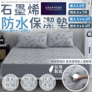 💧石墨烯防水保潔墊💧100%防水 功能型保潔墊 透氣防蟎保潔墊 保潔墊 防水床單 床單 床包 3M防水防蟎保潔墊 保潔墊