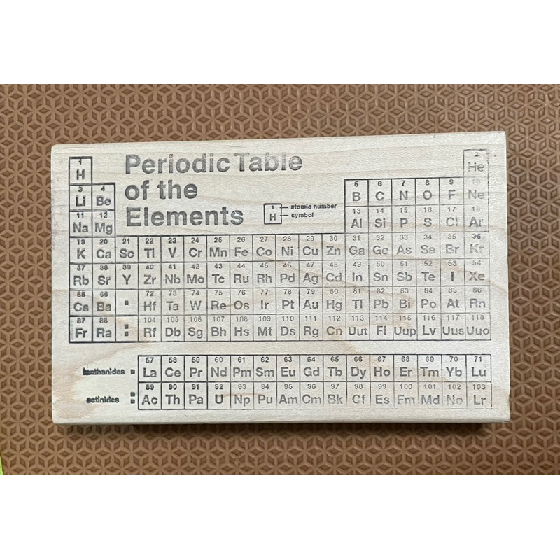 化學元素週期表印章 Periodic Table of Elements Rubber Stamp