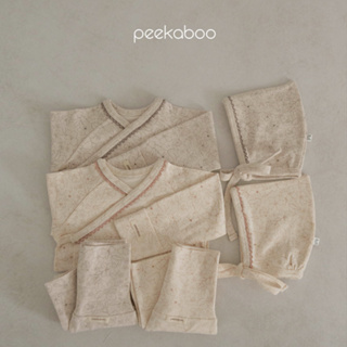 peekaboo 花朵滾蕾絲新生兒套裝｜嬰兒套裝 寶寶套裝 寶寶衣服 嬰兒衣服 新生兒衣服 嬰兒帽子 韓國童裝