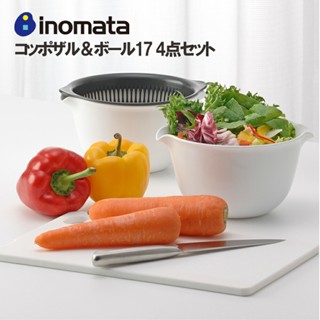 🌲森林喵🌲日本製 INOMATA 塑膠洗菜籃 瀝水籃 備菜 備料 濾水籃 洗米 浸泡 |廚房用品 料理用具 現貨