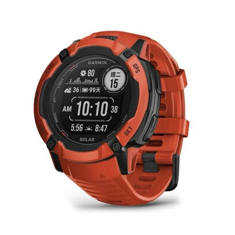 Garmin Instinct 2X Solar 本我系列太陽能 GPS 智慧腕錶 獵豔橘