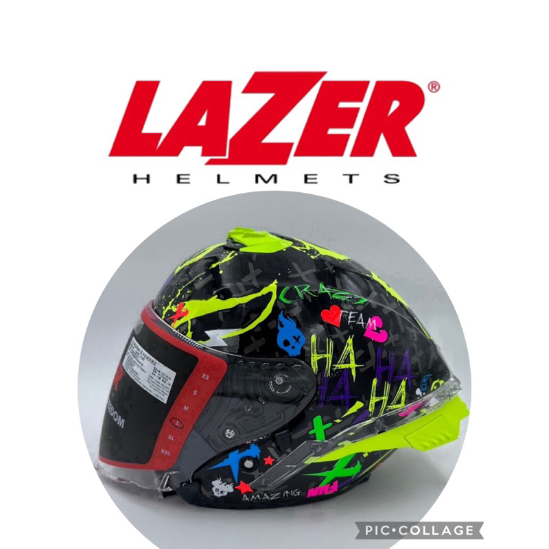 《吖寶賣場》LAZER(比利時百年品牌）3/4安全帽（全可拆洗、內墨鏡、耳機槽、雙D扣、快拆鏡片、大尾翼）快速出貨！