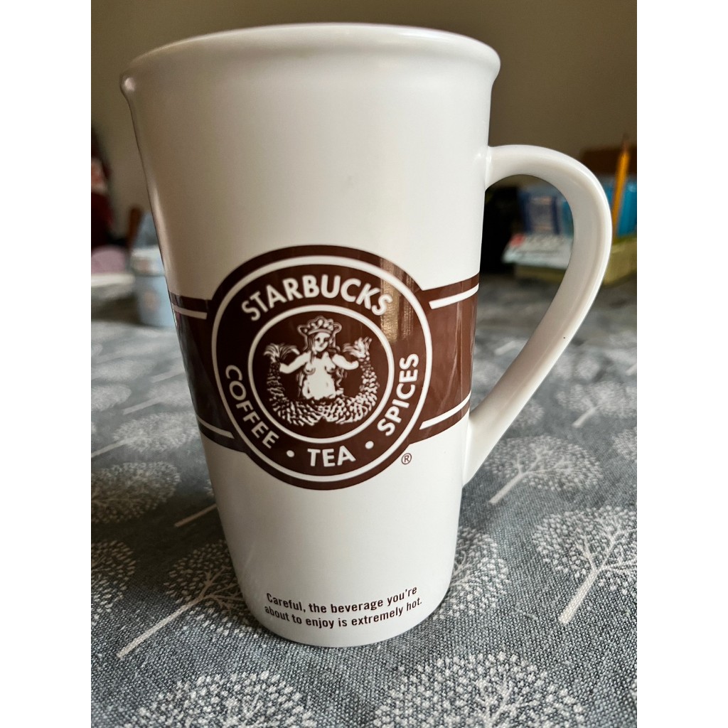 Starbucks 星巴克 16oz /473ml西雅圖派克市場 陶瓷馬克杯 咖啡杯 女神 絕版初代logo